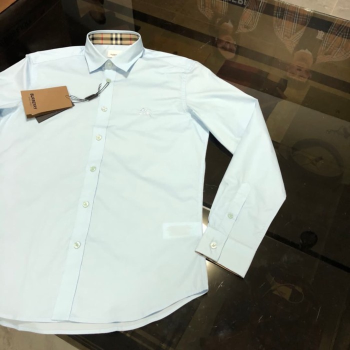 1:1 quality version Check Inner Collar Embroidered Long Sleeve Shirt 4 colors 29069302