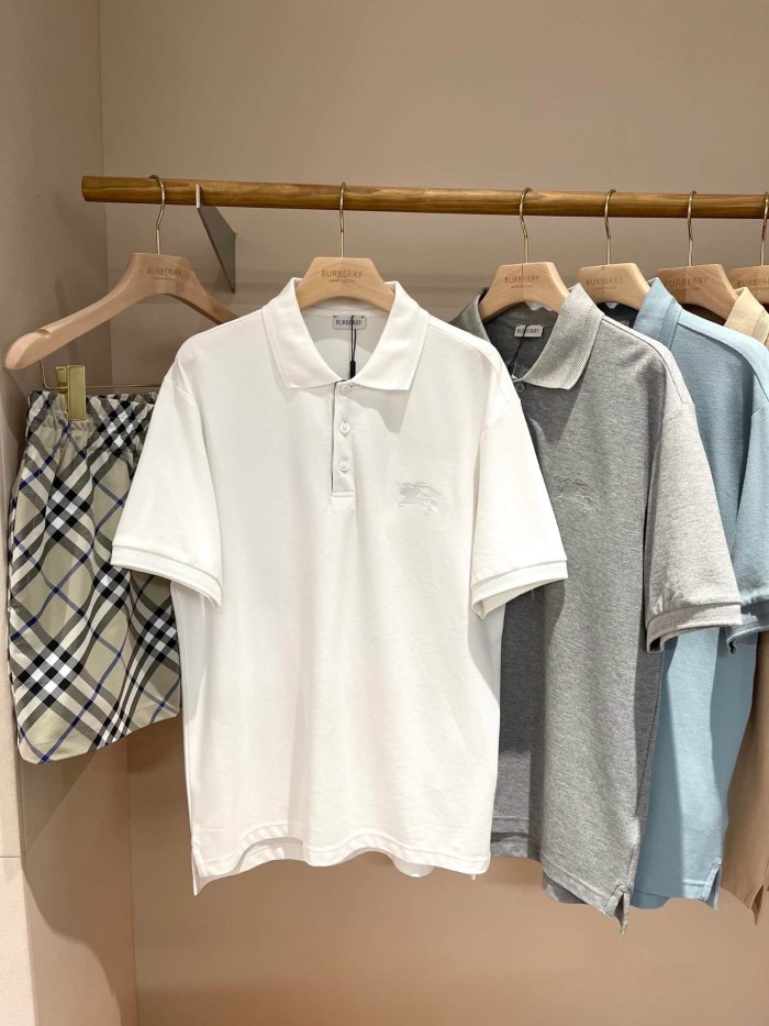 1:1 quality version Check Placket Embroidered Polo Tee 8 colors 29069300
