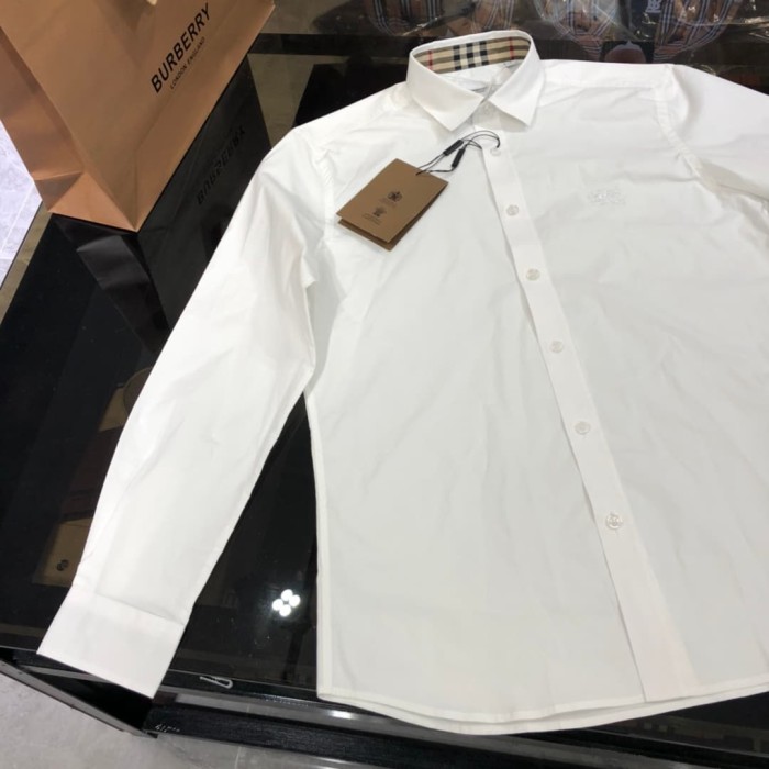 1:1 quality version Check Inner Collar Embroidered Long Sleeve Shirt 4 colors 29069302