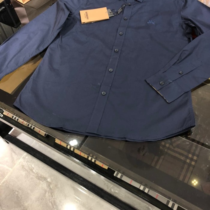 1:1 quality version Check Inner Collar Embroidered Long Sleeve Shirt 4 colors 29069302
