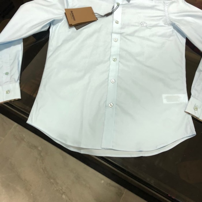 1:1 quality version Check Inner Collar Embroidered Long Sleeve Shirt 4 colors 29069302