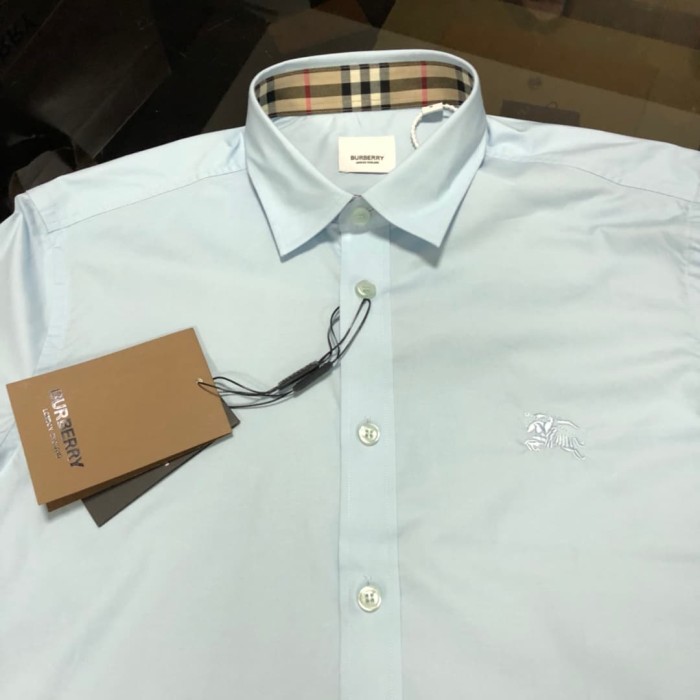 1:1 quality version Check Inner Collar Embroidered Long Sleeve Shirt 4 colors 29069302