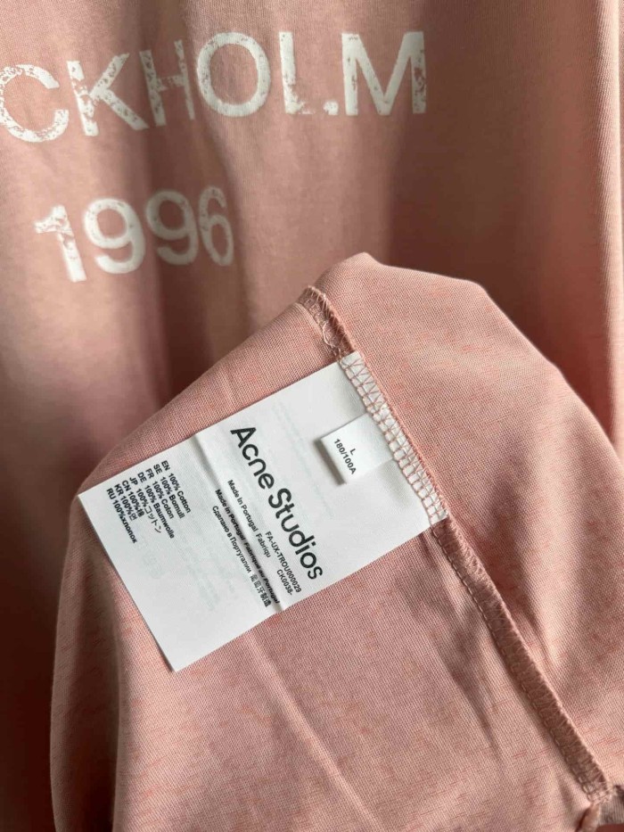 1:1 quality version Stockholm 1996 Print Washed Long Sleeve T-shirt 5 colors 29069248