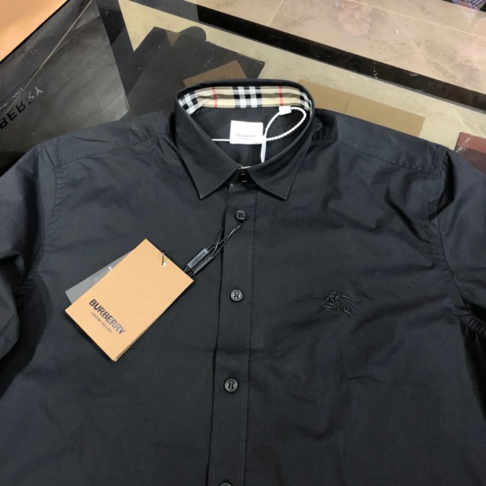 1:1 quality version Check Inner Collar Embroidered Long Sleeve Shirt 4 colors 29069302