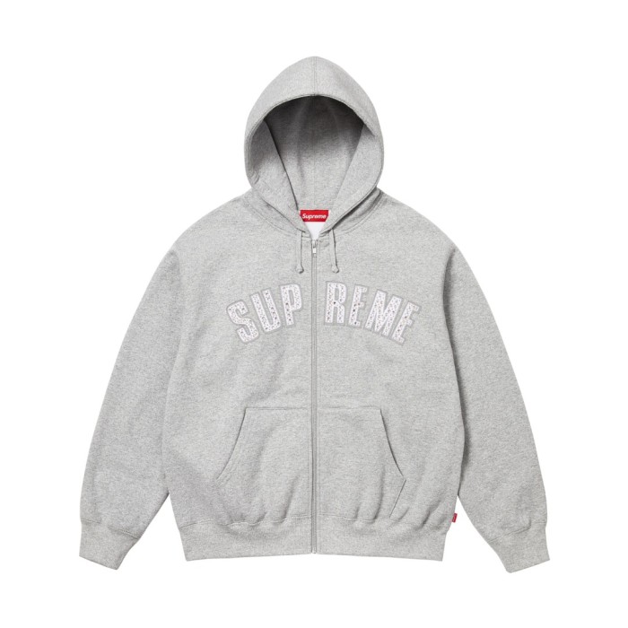 1:1 quality version B.BSIMON Co-branded Rhinestone Logo Zip Up Hoodie 3 colors 29082083
