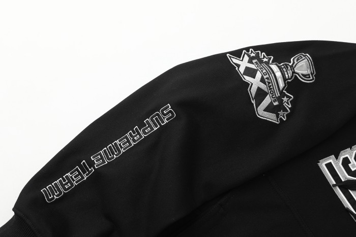 1:1 quality version Multi-Embroidered Champion Trophy Logo Zip Hoodie 3 colors 29082086