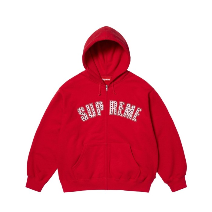 1:1 quality version B.BSIMON Co-branded Rhinestone Logo Zip Up Hoodie 3 colors 29082083