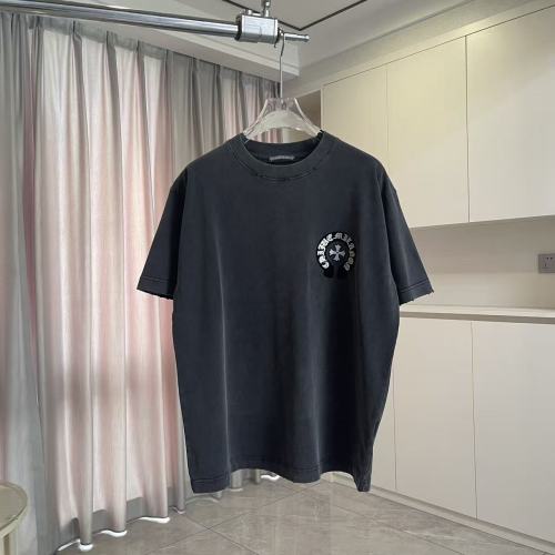 1:1 quality version Black and White Sanskrit Horseshoe Cross Logo Printed  Vintage Tee 4 colors 29082404