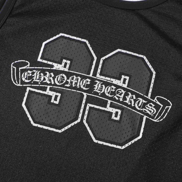 1:1 quality version 33 Logo Print Reversible Black White Mesh Sleeveless Tank Top Vest 29082290