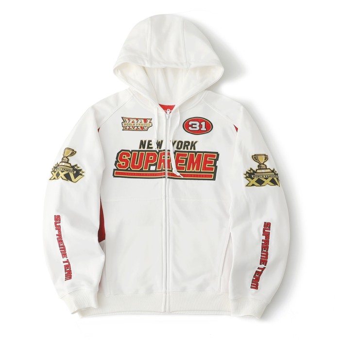 1:1 quality version Multi-Embroidered Champion Trophy Logo Zip Hoodie 3 colors 29082086
