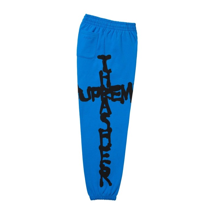 Co-branded Thrasher Cross Flame Font Printed Sweatpants 3 colors 29085895