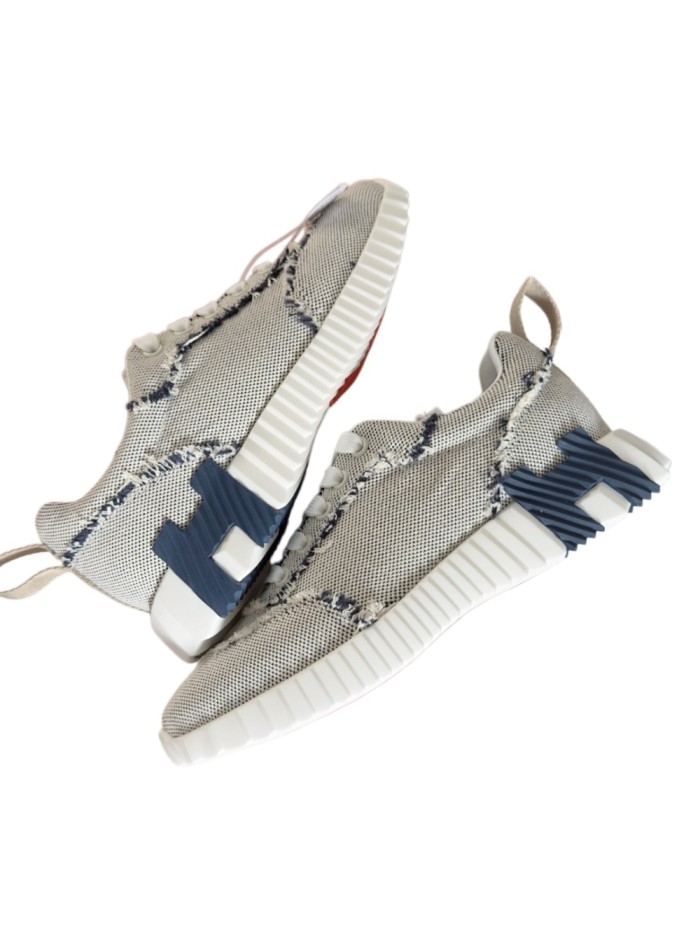 [plus-size shoes]Bouncing Beige & Navy Canvas Fringe Couple Style Breathable Sneakers 29085202