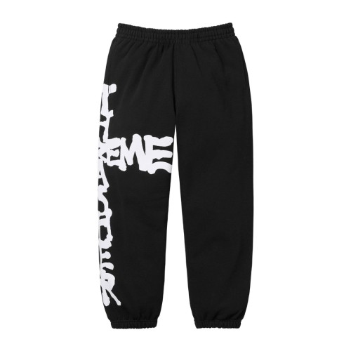 Co-branded Thrasher Cross Flame Font Printed Sweatpants 3 colors 29085895