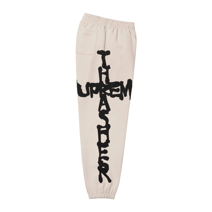 Co-branded Thrasher Cross Flame Font Printed Sweatpants 3 colors 29085895