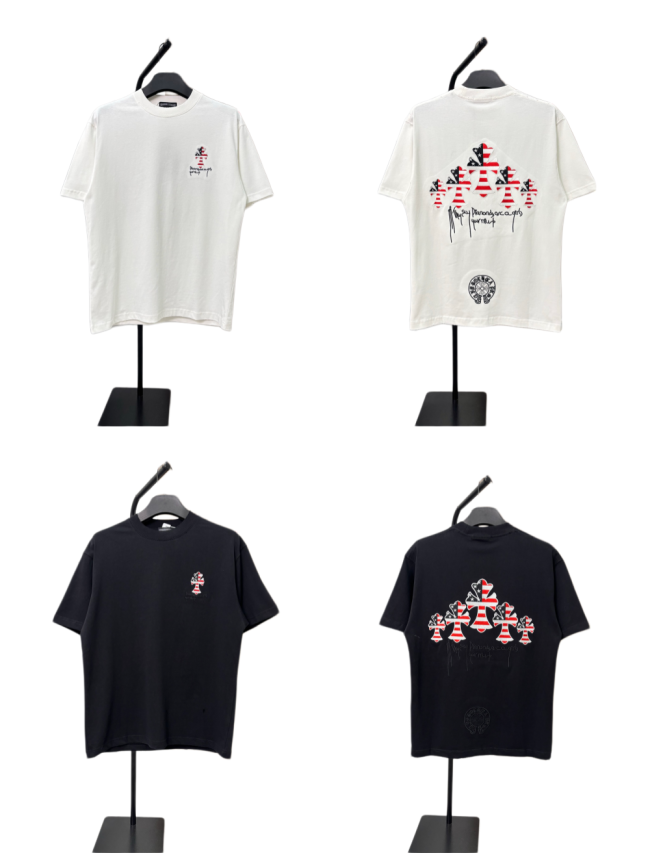 1:1 quality version  American flag cross print Tee 2 colors 29085964