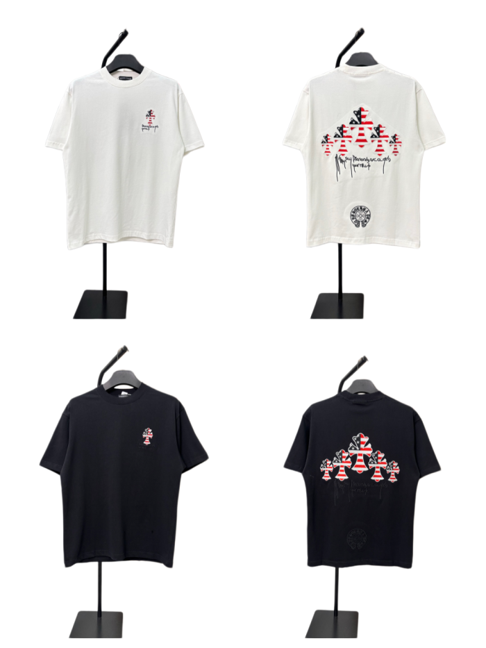 1:1 quality version  American flag cross print Tee 2 colors 29085964