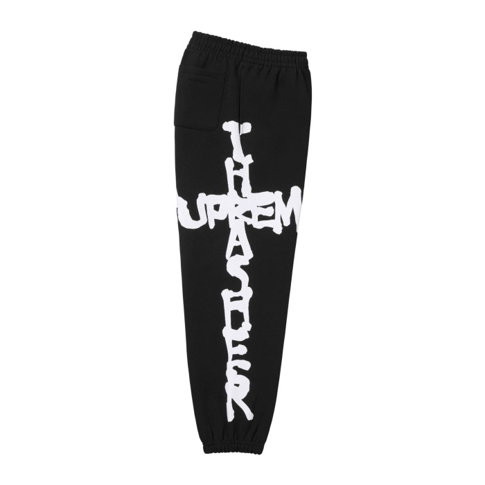 Co-branded Thrasher Cross Flame Font Printed Sweatpants 3 colors 29085895