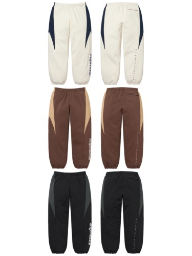 1:1 quality version Split Splicing Color Contrast Letter Embroidered Sweatpants 3 colors 29085896
