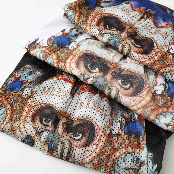 1:1 quality version Co-branded Michael Jackson Portrait Printed Mesh Shorts 3 colors 29085896