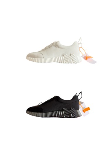 [plus-size shoes]Bouncing Black & White Couple Style Suede & Mesh Breathable Sneakers 2 colors 29085299