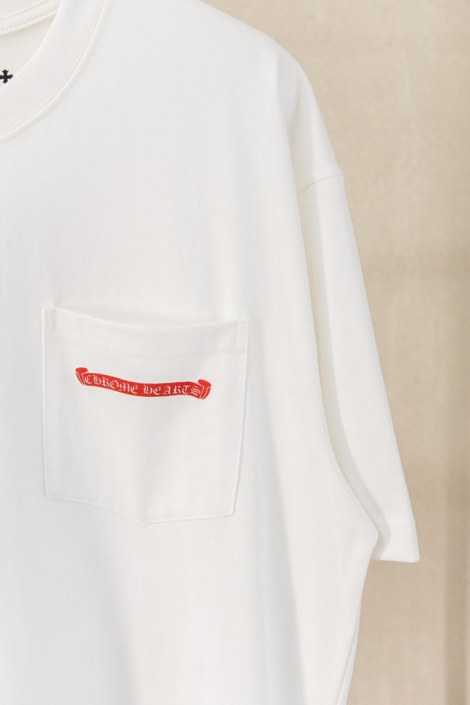 1:1 quality version Oversized White  Stay Fast  Race Flag Graphic Pocket T-Shirt 29089784
