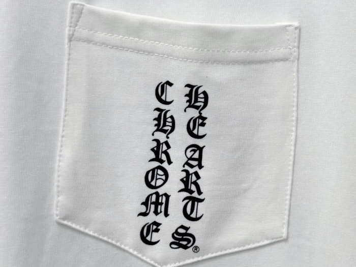 1:1 quality version Oversized Pocket Gothic Letter & Large Cross Print T-Shirt 2 colors 29089899