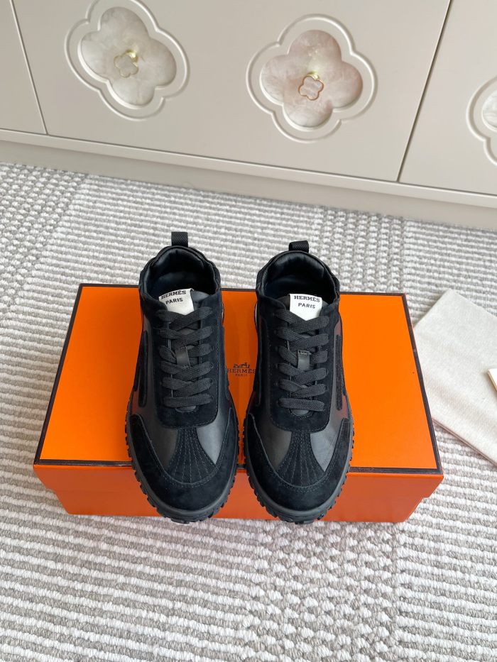 Gymnastics Black & White Genuine Leather Couple-style Retro German Training Sneakers 2 colors 29089638