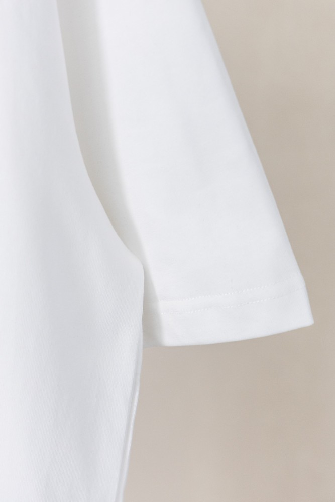 1:1 quality version White Gothic Letter Overlay Pink Cross Oversized Pocket T-Shirt 29089747