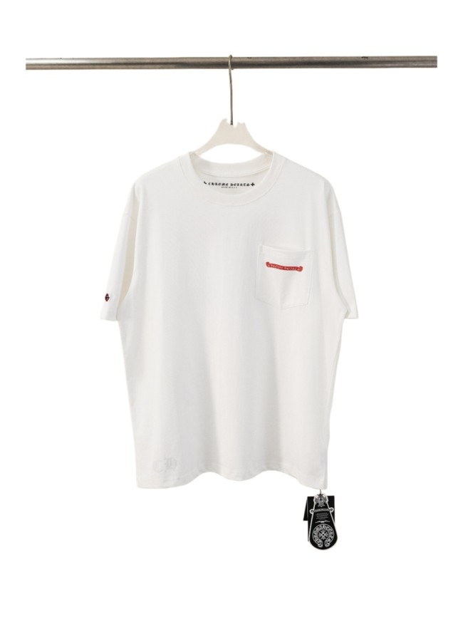 1:1 quality version Oversized White  Stay Fast  Race Flag Graphic Pocket T-Shirt 29089784