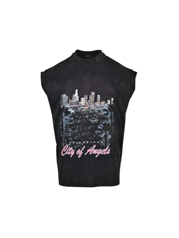 1:1 quality version 28303086 Urban Night Scene Printed Vest