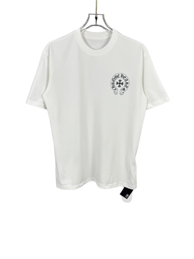 1:1 quality version White All Over Print Horseshoe Sanskrit Cross Crew Neck T-Shirt 29092012