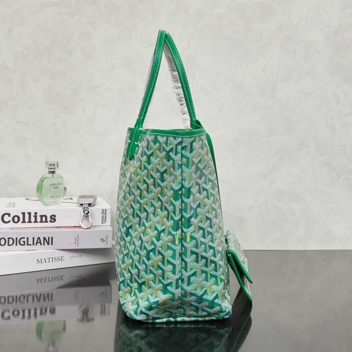 1:1 qualituy verson Monogram Coated Canvas Tote Bag With Pouch Waterproof Top Handle Shoulder Bag 4 colors 29092298
