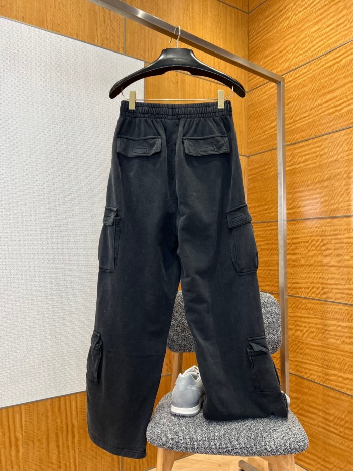 1:1 quality version Embroidered Vintage Multi-Pocket Cargo Wide Leg Pants 29093617