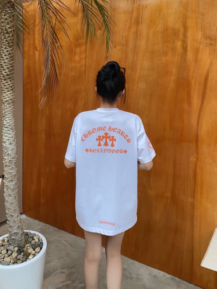 1:1 quality version Orange Triple Cross Hollywood Print Pocket T-Shirt 2 colors 29093909