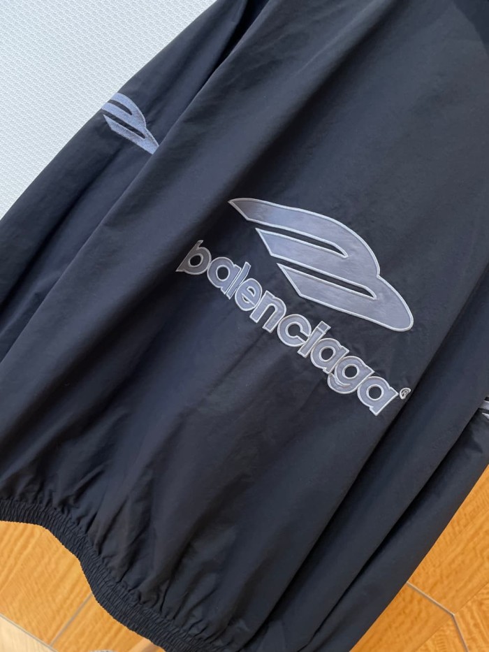 1:1 quality version Sports Logo Embroidered Windproof Stand Collar Jacket 2 colors 29093641
