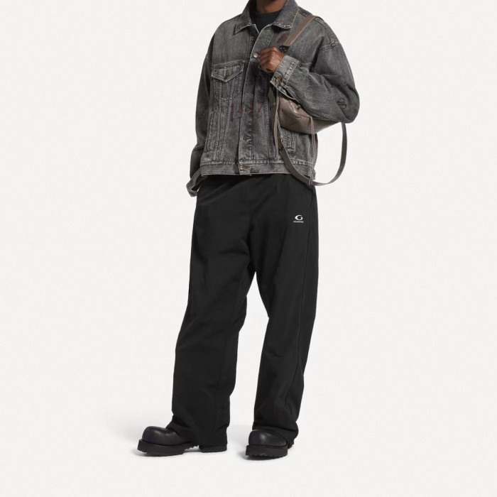 1:1 quality version Logo Embroidered Drawstring Pants 29093613