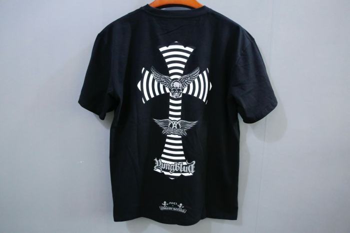 1:1 quality version Yungblud Cross Skull Print Cotton Pocket T-Shirt 29093623