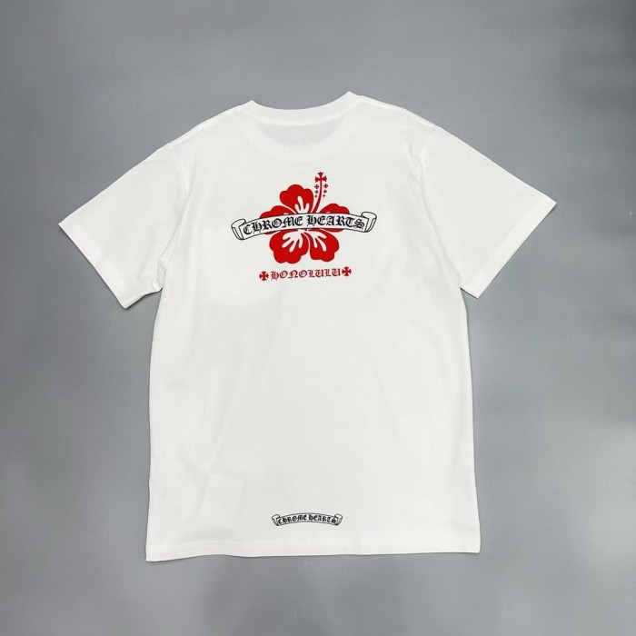 1:1 quality version Hawaiian Flower & Sanskrit Logo Print T-Shirt 2 colors 29093792