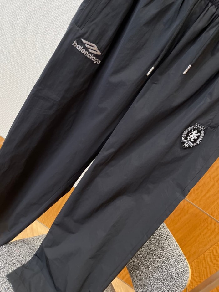 1:1 quality version Logo Embroidered Wide Leg Draped Casual Pants 2 colors 29093615