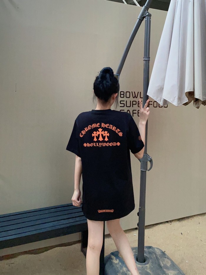 1:1 quality version Orange Triple Cross Hollywood Print Pocket T-Shirt 2 colors 29093909