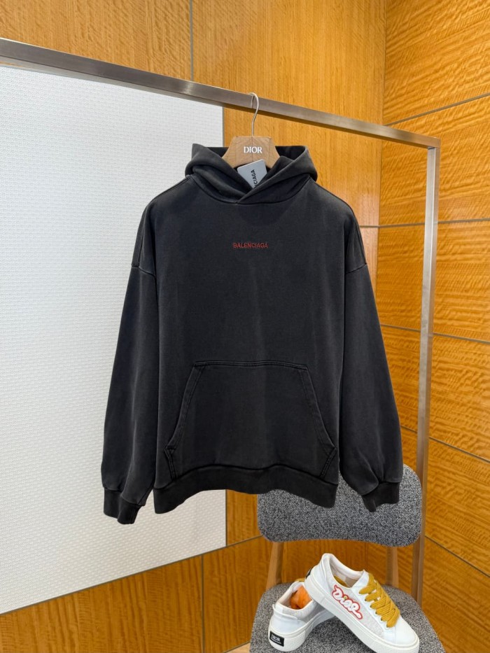 1:1 quality version Red Logo Embroidered Vintage Hoodie 29093637