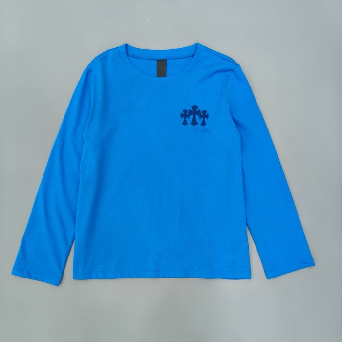 1:1 quality version Tokyo Paris Limited Embroidery Cross Flocked Cotton Long Sleeve T-Shirt 2 colors 29093461
