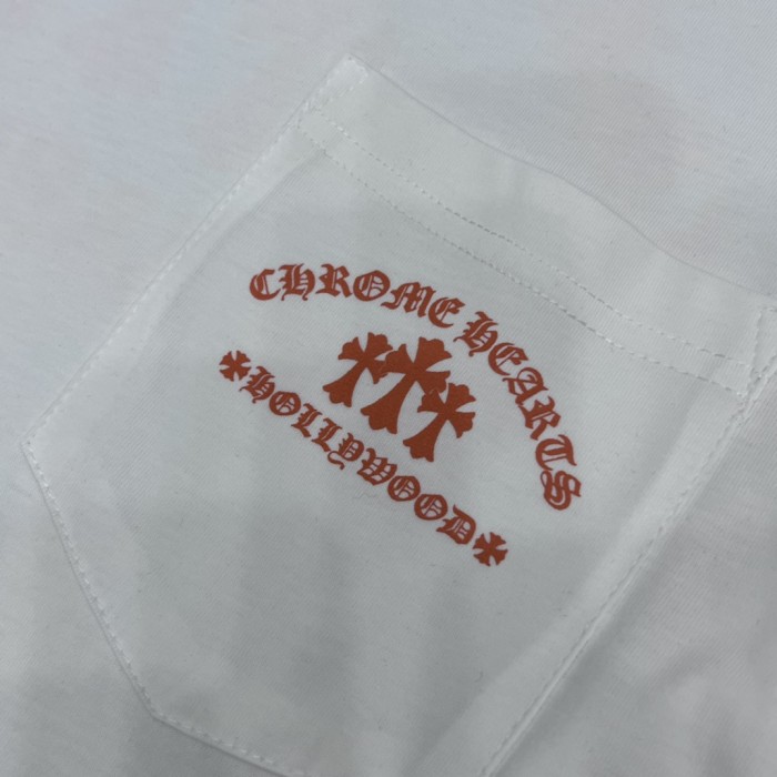 1:1 quality version Orange Triple Cross Hollywood Print Pocket T-Shirt 2 colors 29093909