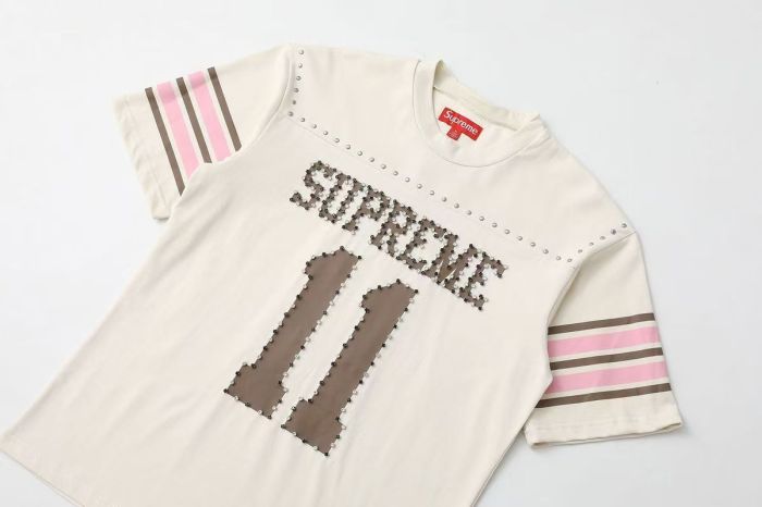 1:1 quality version Striped No.11 Rhinestone Inlaid Football Style Tee 3 colors 29093703