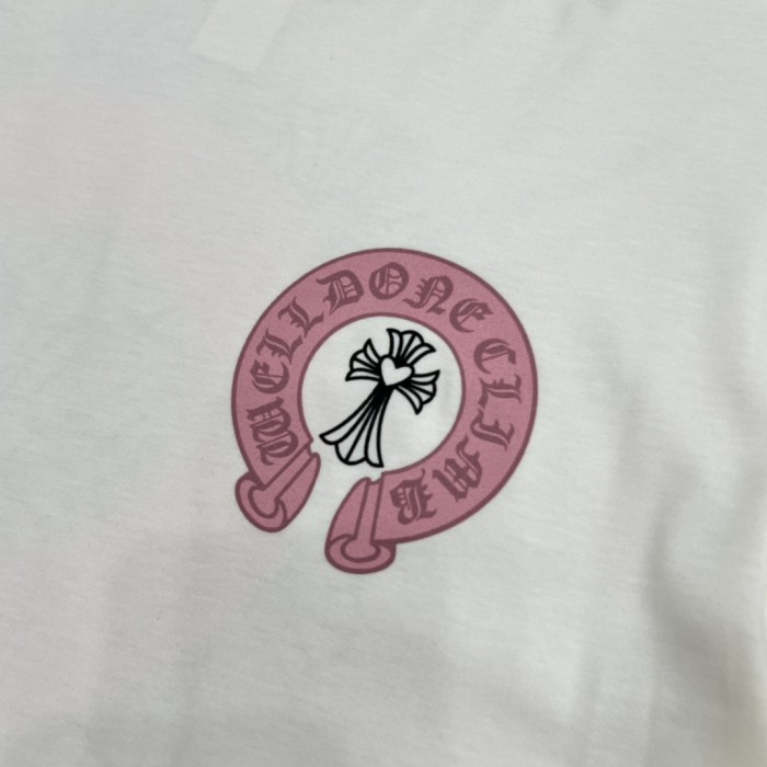 1:1 quality version Cream White Heart Cross Red Horseshoe T-Shirt 29093498