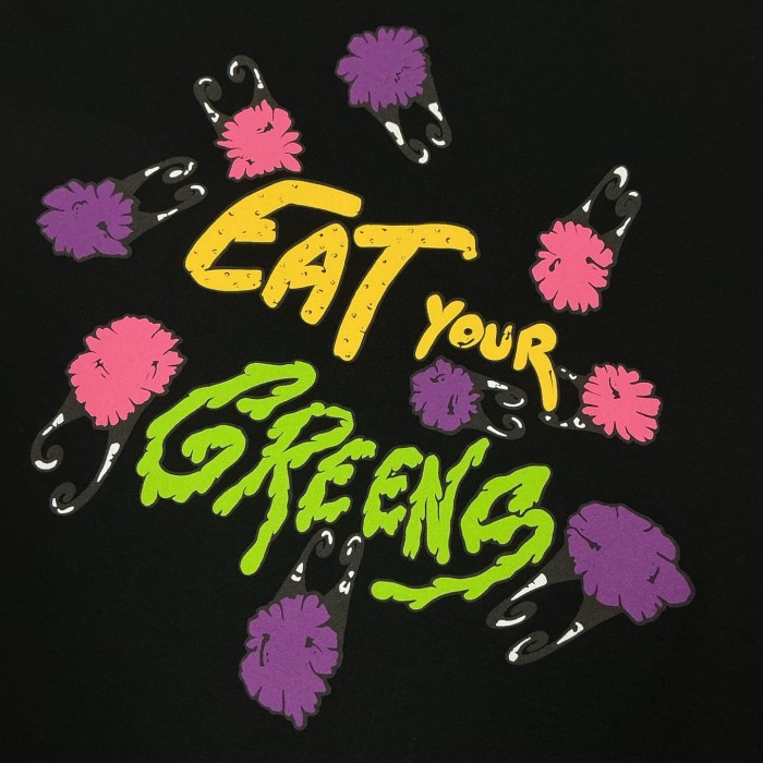 1:1 quality version Anti Promo Banana & Pom Pom Print Graffiti T-Shirt 2 colors 29093663