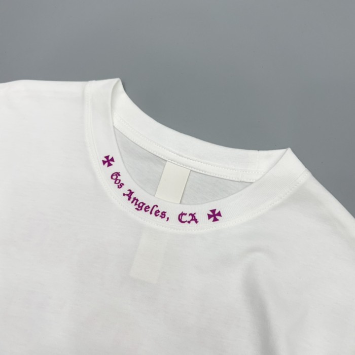 1:1 quality version Pink Logo & Sanskrit Neckline Letter Los Angeles T-Shirt 2 colors 29094030