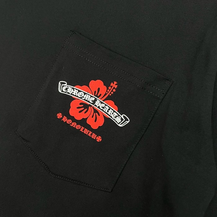 1:1 quality version Hawaiian Flower & Sanskrit Logo Print T-Shirt 2 colors 29093792