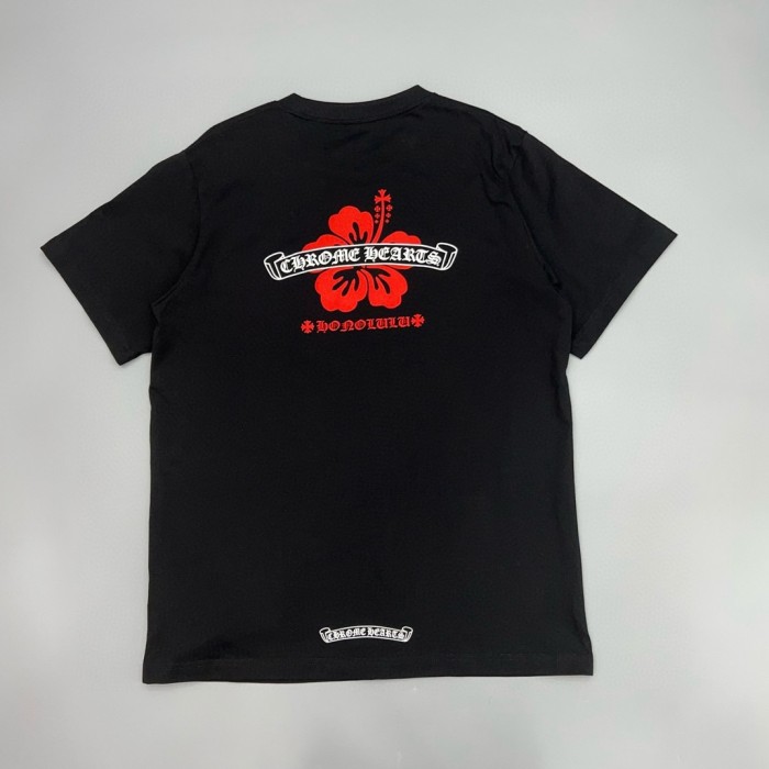 1:1 quality version Hawaiian Flower & Sanskrit Logo Print T-Shirt 2 colors 29093792