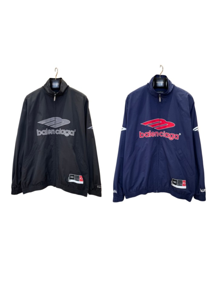 1:1 quality version Sports Logo Embroidered Windproof Stand Collar Jacket 2 colors 29093641